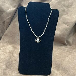 Silpada Sterling Silver and Brass Pearl Necklace